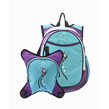 O3 Obersee Innsbruck Diaper Bag Backpack With Detachable Cooler - Turquoise Butterfly