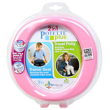 Potette Plus 2-in-1 On-The-Go Travel Potty & Trainer Seat - Pink