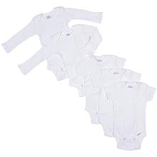 Gerber Neutral 5 Pack Essentials Onesies Set with 2 Long Sleeve Onesies and 3 Short Sleeve Onesies- 0-3 Months