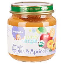 Babies R Us Stage 2 Purely Simple Organic Baby Food Apples & Apricots - 4 Ounce