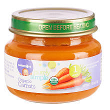 Babies R Us Stage 1 Purely Simple Organic Baby Food Carrots - 2.5 Ounce