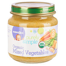 Babies R Us Stage 2 Purely Simple Organic Baby Food Mixed Vegetables  - 4 Ounce