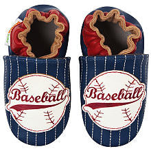 Momo Baby Boys Navy Blue Baseball Soft Sole Leather Shoes