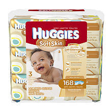 Huggies Soft Skin Baby Wipes - 168 Count