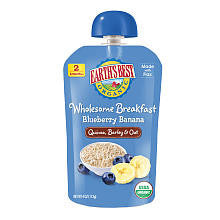 Earth's Best Wholesome Breakfast Blueberry Banana - 4 Ounce