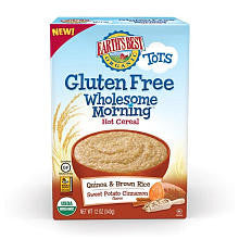 Earth's Best Gluten Free Wholesome Morning Hot Cereal Quinoa & Brown Rice Sweet Potato Cinnamon Flavor