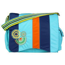 Kalencom Diaper Bag - Jazz Magical Circles - Blue Blocks