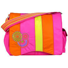 Kalencom Magical Circles Diaper Bag - Pink Blocks