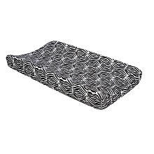 Trend Lab Changing Pad Cover - Zebra Black and White