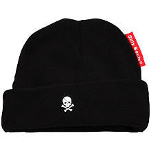 Silly Souls Boys Black "Good to the Bone" Skull Cap-0-6 Months