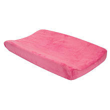 Trend Lab Hot Pink Coral Fleece Changing Pad Cover