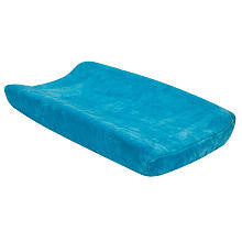 Trend Lab Pacific Blue Coral Fleece Changing Pad Cover