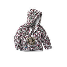 HoodiePet Girls Cheetah Print Hoodie with Attached Speedie the Cheetah Plush Pet- 3T-4T