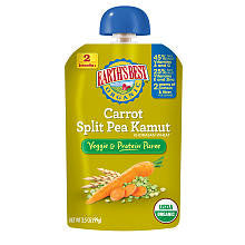 Earth's Best Vegetable & Protein Puree Carrot Split Pea Kamut