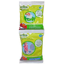 Sassy Sesame Street Potty Combo Pack - 6 Count Potty Topper & 12 Count Wipes