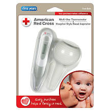 American Red Cross Hospital Style Nasal Aspirator and Thermometer