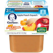 Gerber 2nd Foods Apple Peach Squash 2-Pack