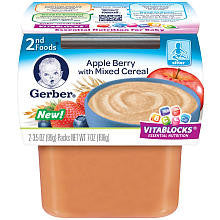 Gerber 2nd Foods Apple Berry Cereal 2-Pack