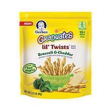 Gerber Graduates Lil' Twists Broccoli & Ceddar