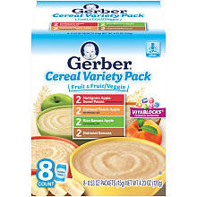 Gerber Cereal Variety Pack - 8 Pack