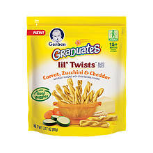 Gerber® Graduates® Lil' Twists - Carrot, Zucchini & Cheddar