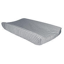 Trend Lab Gray and White Chevron Changing Pad Cover