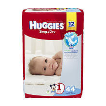 Huggies Snug & Dry Size 1 Jumbo - 44 Count