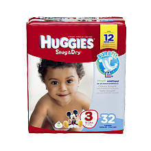 Huggies Size 3 Snug & Dry Jumbo - 32 Count