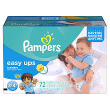 Pampers Boys Easy Ups Training Pants Super Pack - Size 3T/4T - 72 Count