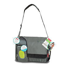 Fisher Price Messenger Diaper Bag-Grey