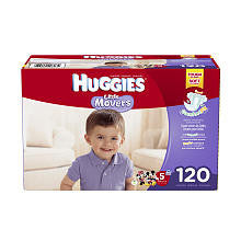 Huggies Little Movers Size 5 Diapers - 120 Count