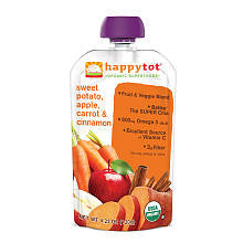 Happy Baby Happy Tot Organic Superfoods Pouch - Sweet Potato Carrot Apple Cinnamon Pouch