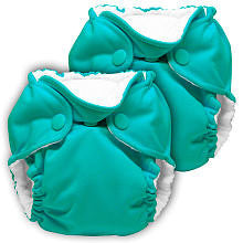 Kanga Care Lil' Joey All-In-One Cloth Diaper 2-Pack - Peacock