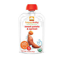 Happy Baby Organic Baby Food Pouch - Stage 2 - Apricot & Sweet Potato Pouch