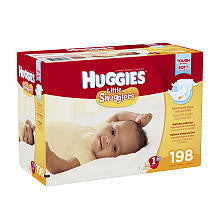 Huggies Little Snugglers Size 1 Value Box - 198 Count