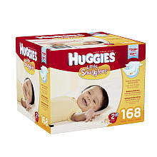 Huggies Size 2 Little Snugglers Value Box - 168 Count