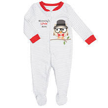 Koala Baby Boys' Graphic Zip Front Footie