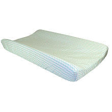 Trend Lab Mint Green and White Chevron Print Changing Pad Cover