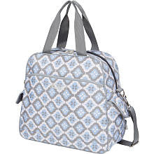 The Bumble Collection Brittany Backpack- Sky Blue Montage