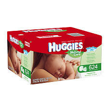 Huggies Natural Care Baby Wipes Tub with 3 Refills - 624 Count