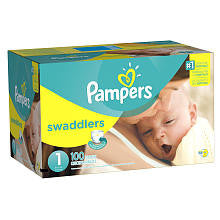 Pampers Swaddlers Size 1 Diapers Super Pack - 100 Count