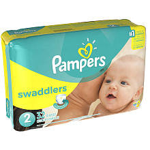 Pampers Swaddlers Size 2 Diapers Jumbo Pack - 32 Count