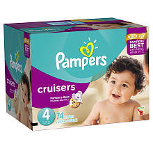 Pampers Cruisers Size 4 Diapers Super Pack - 74 Count