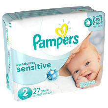 Pampers Swaddlers Sensitive Size 2 Jumbo Pack - 27 Count