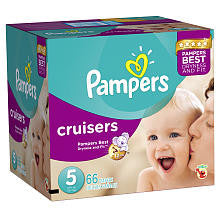 Pampers Cruisers Size 5 Diapers Super Pack - 66 Count