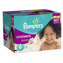 Pampers Cruisers Size 6 Diapers Super Pack - 54 Count