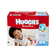 Huggies Snug & Dry Size 5 Super Pack - 84 Count