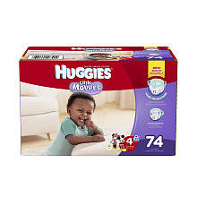 Huggies Little Movers Size 4 Super Pack - 74 Count