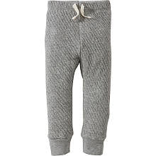 Burt's Bees Baby Boys Organic Grey Quilted Drawstring Pant