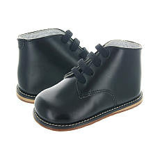 Josmo Boys Black Leather Lace Up Boots